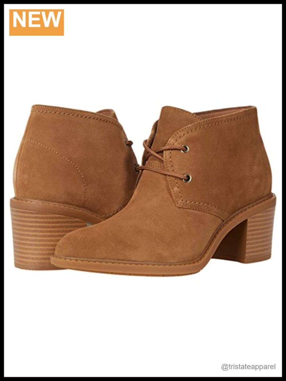Clarks Women's Lace-Up Ankle Bootie 2.5" Heel Suede Fashion Boot